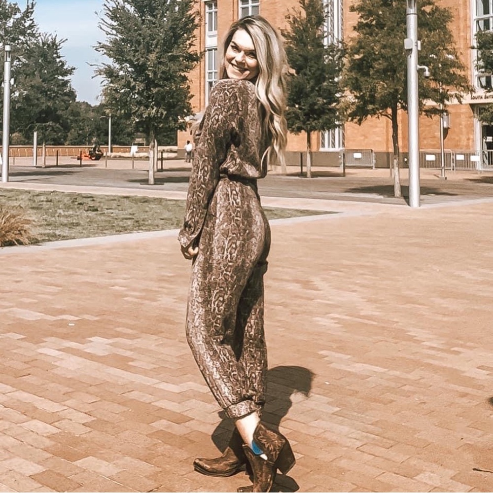 Snakeskin Jumpsuit